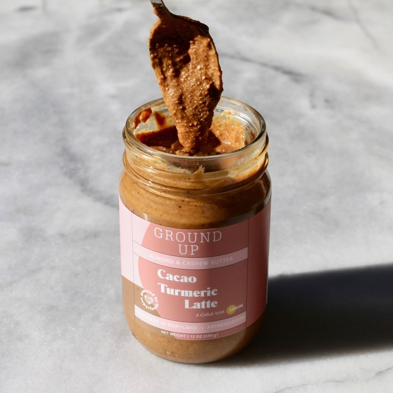 Golde Cacao Turmeric Latte Almond + Cashew Butter