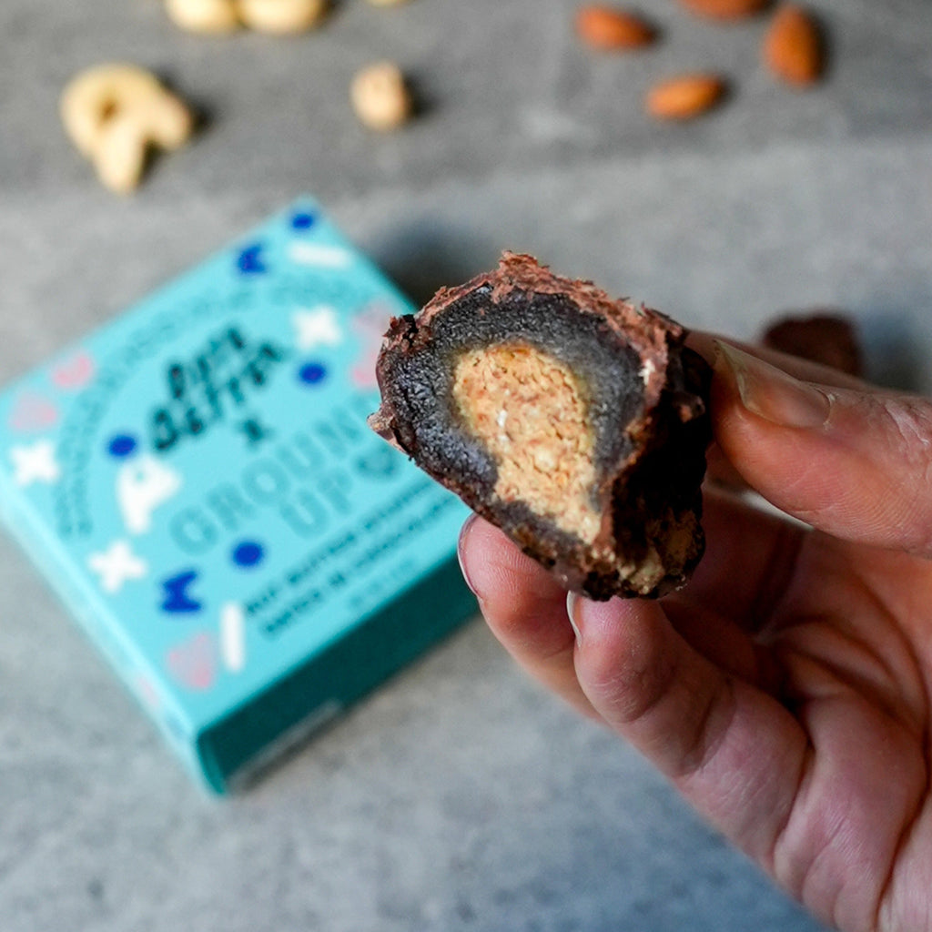 Snickerdoodle Chocolate Covered Date Bites