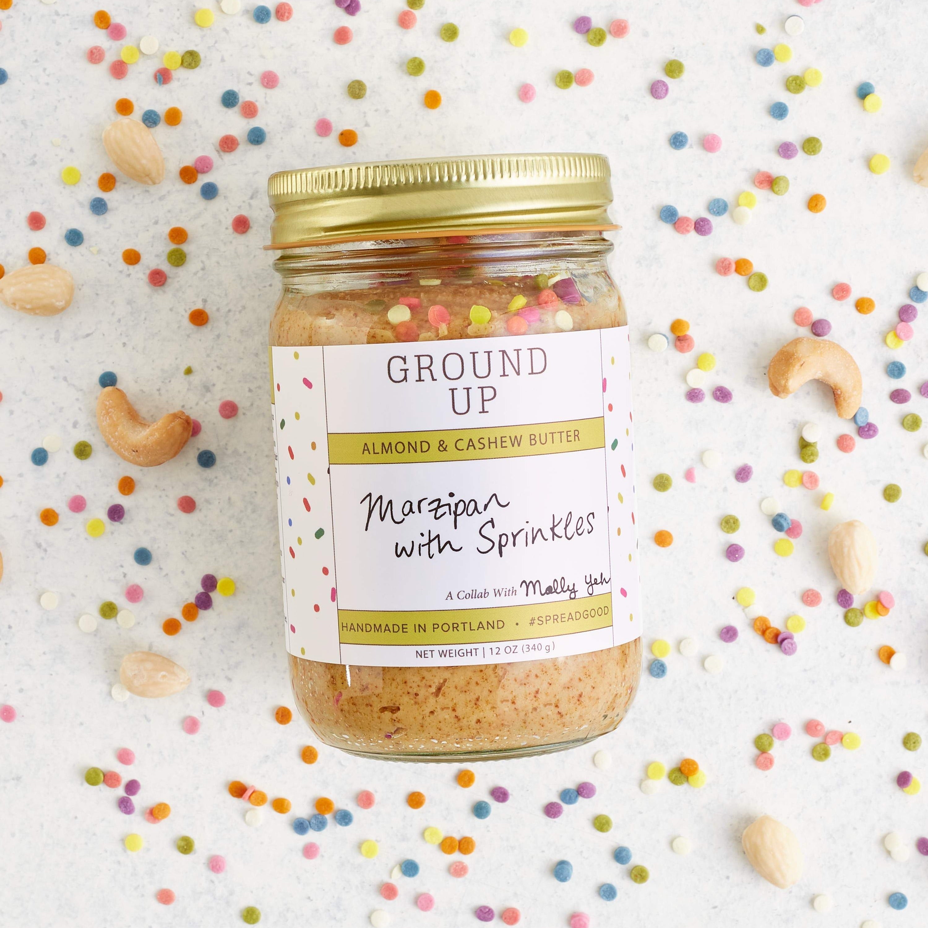 Marzipan with Sprinkles Nut Butter (A Collab with Molly Yeh)