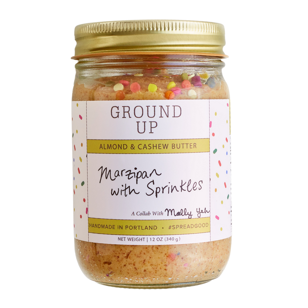 Marzipan with Sprinkles Nut Butter (A Collab with Molly Yeh)