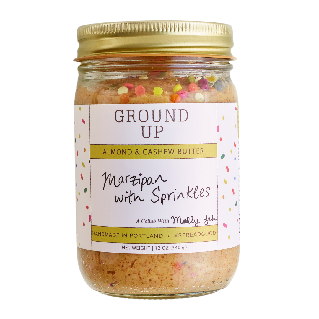 Marzipan with Sprinkles Nut Butter (A Collab with Molly Yeh)