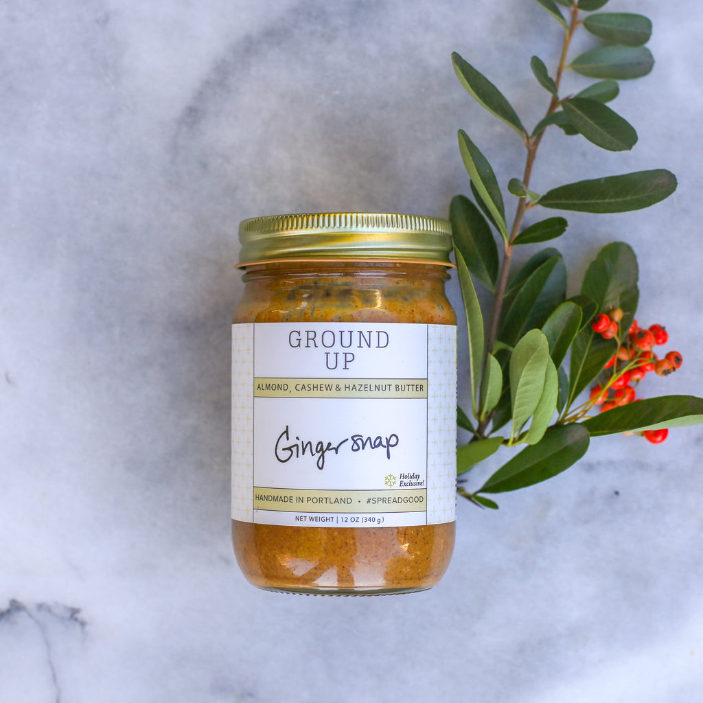 Gingersnap Almond, Cashew + Hazelnut Butter