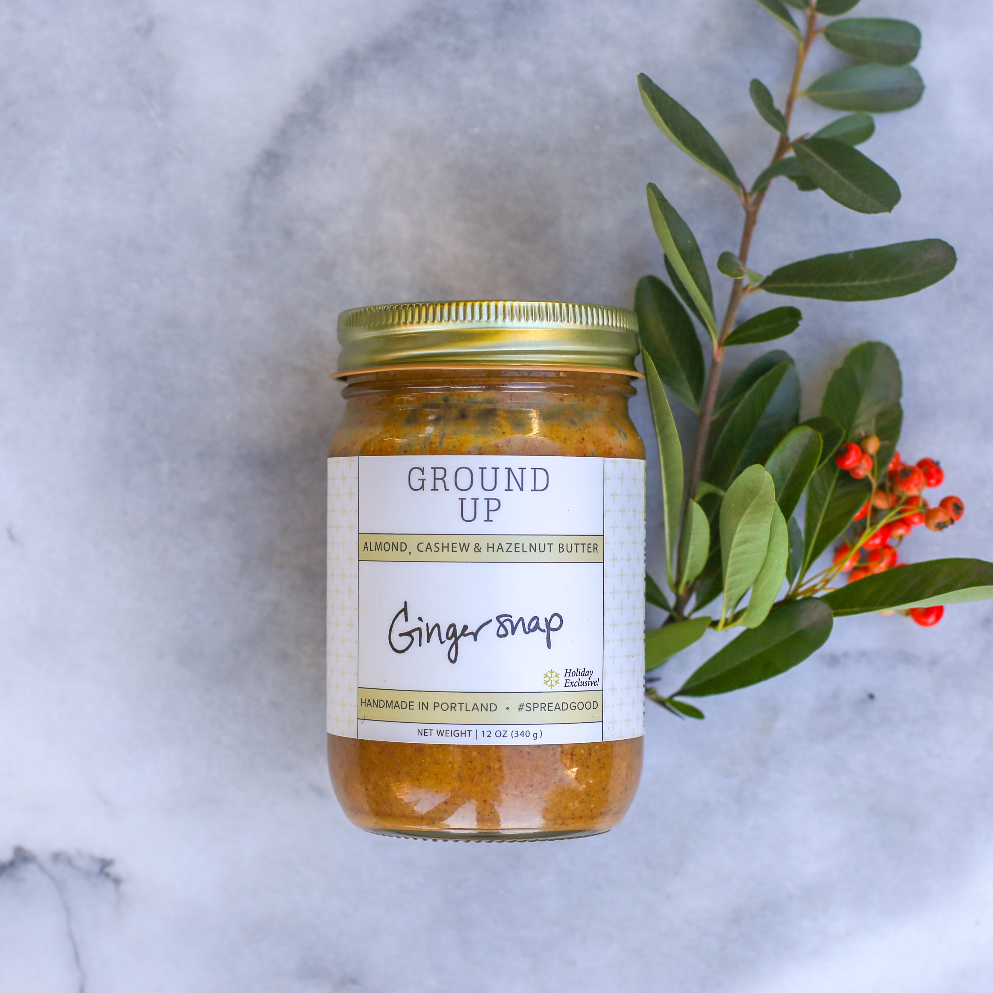 Gingersnap Almond, Cashew + Hazelnut Butter