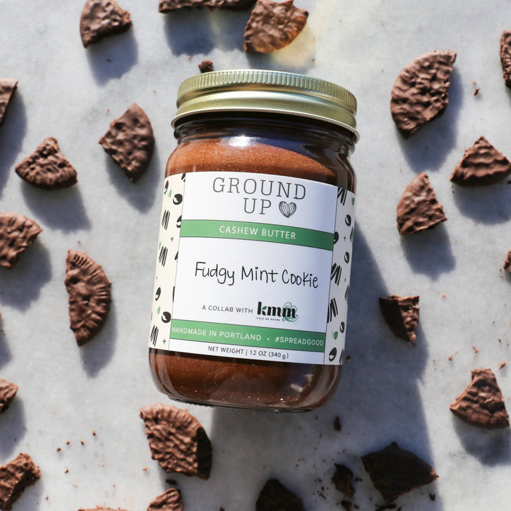 Fudgy Mint Cookie Cashew Butter